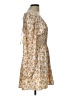 Forever 21 100% Polyester Floral Tan Cocktail Dress Size L - photo 4