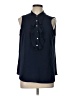 Supply & Demand 100% Polyester Blue Sleeveless Blouse Size L - photo 1