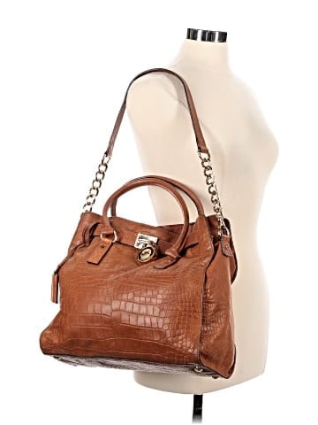 MICHAEL Michael Kors Leather Satchel (view 2)