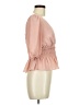 WAYF 100% Polyester Pink 3/4 Sleeve Blouse Size M - photo 4
