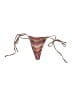 Frankies Bikinis Stripes Brown Swimsuit Bottoms Size M - photo 2