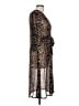 Ember 100% Polyester Animal Print Brown Casual Dress Size L - photo 4