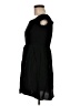 Express 100% Rayon Solid Black Casual Dress Size M - photo 5