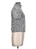 Zara Animal Print Silver Short Sleeve Turtleneck Size L - photo 4