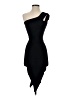 Nicholas Solid Black Cocktail Dress Size 2 - photo 1