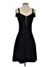 Milly Solid Black Cocktail Dress Size S - photo 2
