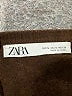 Zara 100% Lana Wool Brown Wool Pullover Sweater Size S - photo 7