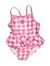 Gerber Checkered-gingham Pink One Piece Swimsuit Size 2T - photo 1