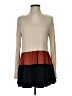 B.E. Stage Tan Long Sleeve Top Size S - photo 1