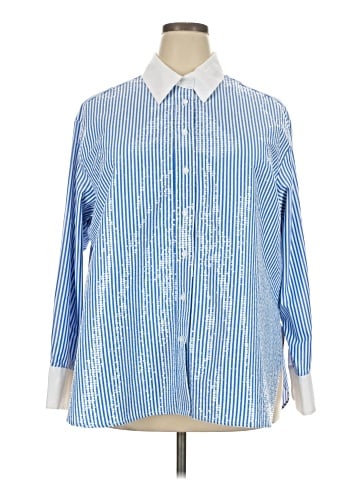 Lane Bryant Long Sleeve Button-Down Shirt (view 1)
