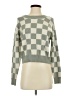 Sincerely Jules Checkered-gingham Gray Pullover Sweater Size XS - photo 1