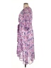 DKNY 100% Polyester Floral Purple Casual Dress Size 14 - photo 5
