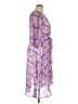 DKNY 100% Polyester Floral Purple Casual Dress Size 14 - photo 4