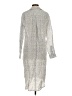 Grayson 100% Linen Silver Casual Dress Size Sm (2) - photo 2