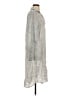 Grayson 100% Linen Silver Casual Dress Size Sm (2) - photo 4