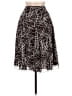 Chico's 100% Polyester Graphic Black Brown Formal Skirt Size Lg (2) - photo 1
