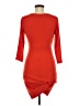 Donna Ricco Solid Red Casual Dress Size 8 - photo 2
