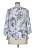 Unique Spectrum Blue 3/4 Sleeve Blouse Size XL - photo 2