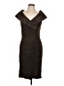 Tadashi Solid Brown Cocktail Dress Size L - photo 1