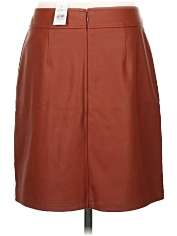 Ann Taylor LOFT Faux Leather Skirt (view 2)
