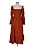 Unbranded 100% Polyester Brown Casual Dress Size S - photo 2