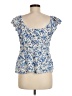 Gap 100% Cotton Blue Short Sleeve Blouse Size M - photo 2