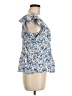 Gap 100% Cotton Blue Short Sleeve Blouse Size M - photo 4