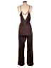 Assorted Brands 100% Rayon Solid Brown Jumpsuit Size M - photo 2