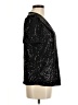 Niay 100% Polyester Metallic Black Short Sleeve T-Shirt Size 6 - photo 4