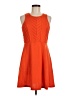 Neesha Chevron-herringbone Orange Cocktail Dress Size Med - Lg - photo 1