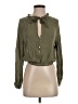 Mia Joy 100% Rayon Green Long Sleeve Blouse Size XS - photo 1