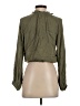 Mia Joy 100% Rayon Green Long Sleeve Blouse Size XS - photo 2