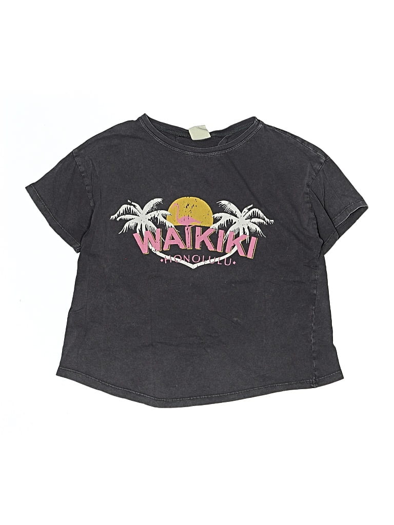 Pre-owned Zara Kids' Short Sleeve T-shirt In Gray
