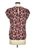 Lily White 100% Polyester Burgundy Short Sleeve Blouse Size M - photo 2