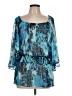 Annalee + Hope 100% Polyester Teal 3/4 Sleeve Blouse Size L - photo 1