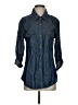 Miami 100% Lyocell Blue 3/4 Sleeve Button-Down Shirt Size S - photo 1