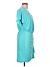MICHAEL Michael Kors Solid Teal Cocktail Dress Size L - photo 4
