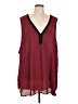Torrid 100% Polyester Burgundy Sleeveless Blouse Size (6) - photo 1