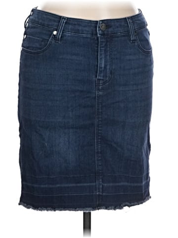 Liverpool Los Angeles Denim Skirt (view 1)