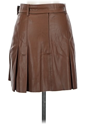 Zara Faux Leather Skirt (view 2)
