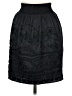 Mango 100% Silk Black Silk Skirt Size 6 - photo 2
