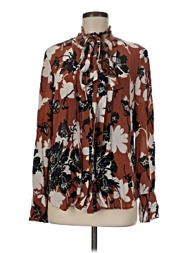 J.Crew Collection Long Sleeve Silk Top (view 1)