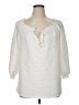 Mlle Gabrielle Ivory 3/4 Sleeve Blouse Size XL - photo 1