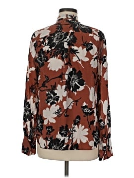 J.Crew Collection Long Sleeve Silk Top (view 2)