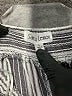 Salty Lemon Stripes Silver Casual Pants Size L - photo 7