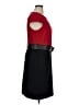 Sandra Darren Color Block Red Casual Dress Size 16 - photo 4