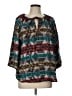 Dylan 100% Cotton Teal 3/4 Sleeve Blouse Size L - photo 1