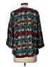 Dylan 100% Cotton Teal 3/4 Sleeve Blouse Size L - photo 2