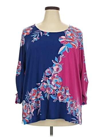 Susan Graver 3/4 Sleeve Blouse (view 1)