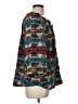 Dylan 100% Cotton Teal 3/4 Sleeve Blouse Size L - photo 4